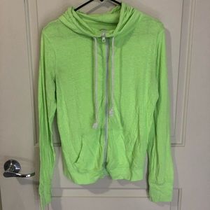 🎂Thin Lightweight Bright Green Hoodie